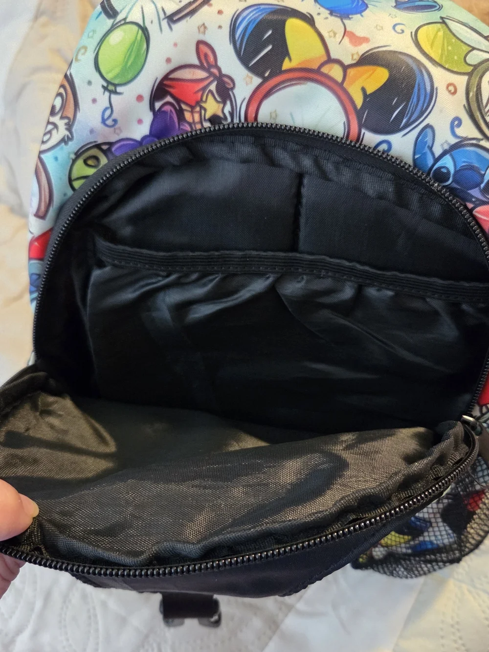 Colorful Character Ear Headband Sling Backpack - Multi
